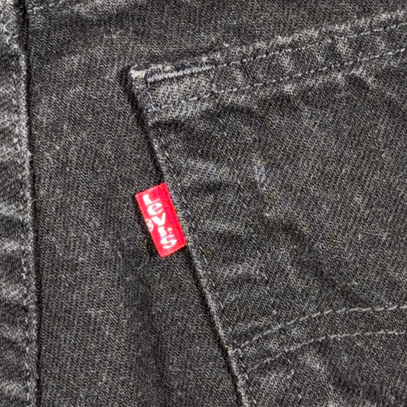 Vintage Levis 550 Jeans Mens 36x32 Black Denim Tapered Fit Canada 38x32 Tag 90s - Picture 8 of 10